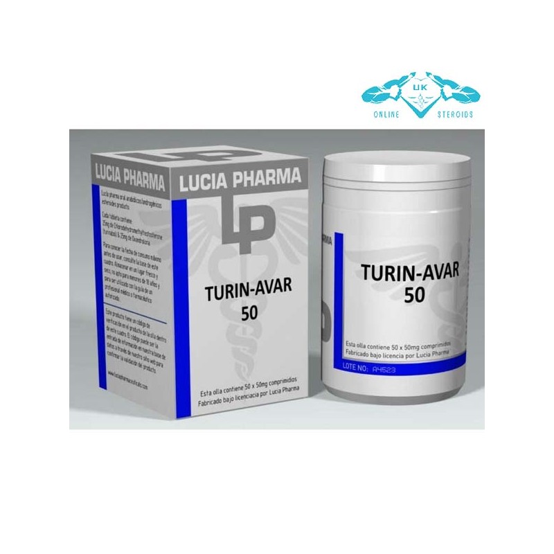 Lucia Pharma Turanavar Tbol 25mg + Anavar 25mg x 50 tabs